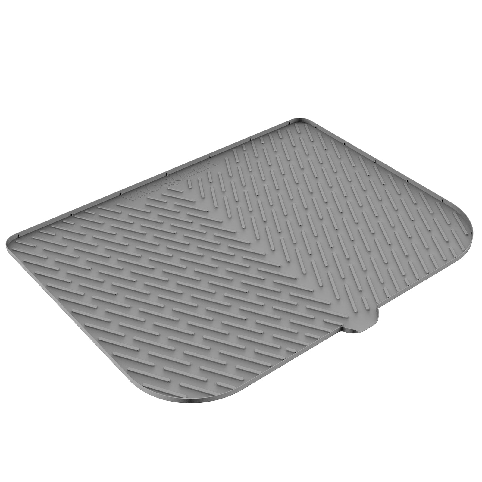 Vacqueen Large Silicone Cat Litter Mat,Waterproof/Urineproof & Non-Slip Rubber Mat with Lip,47.2"x37.4"